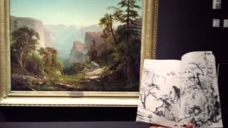 A Sumi Sketch Tour of the Hudson River School Exhibition at LACMA with Henry Li [upl. by Terpstra]