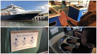 Cruise Ship Hand Washing Machine Holland America Veendam [upl. by Yelnek988]