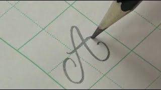 How to Write the Copperplate Calligraphy for Beginners  Pencil writing tutorials [upl. by Eihtur947]