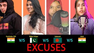 Excuses  Battle By  Gurinder Gill RidaI Khan Sabonti amp Aish  thisizintense [upl. by Elac719]