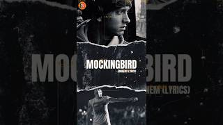 MOCKING BIRD EMINEM LYRICS trending eminem eminemfan englishsong lyrics [upl. by Broucek]