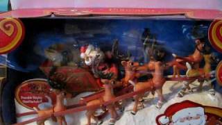 Rudolph the RedNosed Reindeer Santas Musical Sleigh amp Figurine Set [upl. by Fulvia]