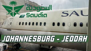 Saudi Airlines  Johannesburg to Jeddah Economy Class  Boeing 787 10 Dreamliner [upl. by Eelac]