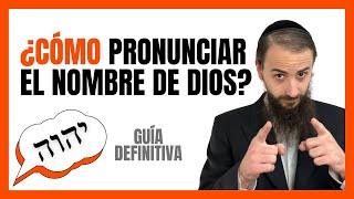 ¿Cómo pronunciar el NOMBRE DE DIOS ¡Deja de pronunciarlo mal La guía definitiva [upl. by Dorene]