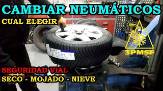 Elegir Neumáticos para Coche Verano Allseason o Invierno Michelín Continental 113 [upl. by Ilagam112]