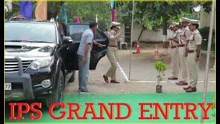 Superintendent of Police Sindhu Sharma IPS Grand Entry during Police Flag Day in Jagtial [upl. by Huntlee]