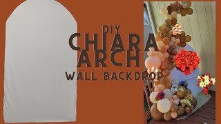 DIY Foam Board Backdrop Chiara wall Arch backdrop for Less [upl. by Yort]