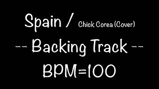 Spain 【backing track】 by Chick corea cover BPM 100 2024ReMix spainbacking [upl. by Hgielram193]