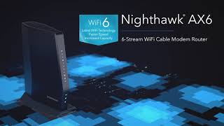 Introducing the NETGEAR Nighthawk AX6 WiFi 6 DOCSIS 31 Cable Modem Router  CAX30 [upl. by Acenahs383]