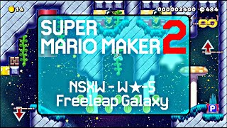 NSXW  W★5  Freeleap Galaxy  Super Mario Maker 2 [upl. by Nylsoj]