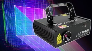 BeamZ LS3DRGB 3D DMX Laser Light [upl. by Joannes]