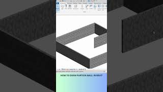 How to create partition wall in Revit revit architecture shorts [upl. by Kinemod]