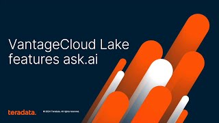 Leverage askai for knowledge intelligence with VantageCloud Lake [upl. by Dell260]