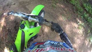 KX250 CRASHTHROTTLE STUCK WIDE OPEN [upl. by Marcy]