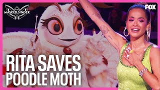 Rita Saves Poodle Moth From Elimination  Season 11  The Masked Singer [upl. by Ggerg]