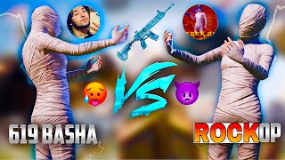 👿619 BASHA  VS ROCK OP  🥵MOST DEMANDING 1v1 TDM MATCH full HEAVY SCENE🔥 [upl. by Guimar]