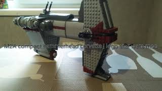 M2A compact hammerhead corvette  lego star wars moc [upl. by Einolem303]