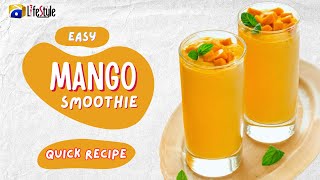 Mango Smoothie  Easy amp Quick Recipes  Ramadan Special smoothie mango strawberry [upl. by Siffre]