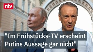 Munz zu Kriegsdrohung an NATO quotIm FrühstücksTV erscheint Putins Aussage gar nichtquot  ntv [upl. by Lletnohs]