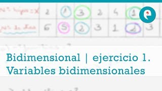 Estadística bidimensional  ejercicio 1 Interpretación de una variable bidimensional [upl. by Terti]