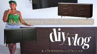 DIY IKEA HACK KOPPANG DRESSER  ARHAUS DUPE  Beginner friendly How to  home decor transformation [upl. by Ciapas]