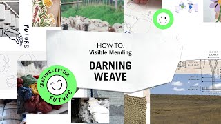 How To Visible Mending Weave Darning [upl. by Tennes]