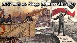 Stolz weht die Flagge Schwarz Weiß Rot German naval songEnglish translation [upl. by Aissej]