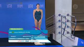 🇧🇷💦Juliana Veloso  Panamericano de Lima 2019  Saltos Ornamentais [upl. by Roshelle]