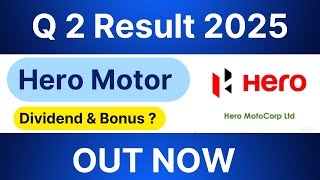 Hero Motocorp Q2 result 2025  Hero Motocorp share latest news  Hero Motocorp dividend news [upl. by Htederem]