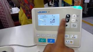 How to set Pattern JUKI LK1900BSS Button attach Bartack machine [upl. by Ndnarb]