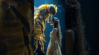 The woman fuses with a giant bee on AGT americagottelent magic fusion agt [upl. by Lory]