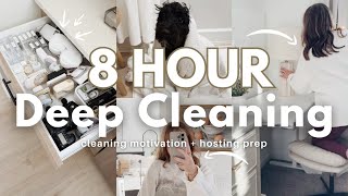 8 HOUR DEEP CLEANING cleaning motivation  cleaning places Ive been avoiding  hosting prep [upl. by Ydassac]