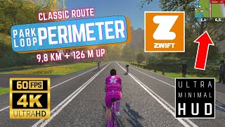 PARK PERIMETR LOOP 98 km  126 m up  ZWIFT 4K 60fps Ultra HD 2160p RTX 4060  Zwift Classic [upl. by Staci]