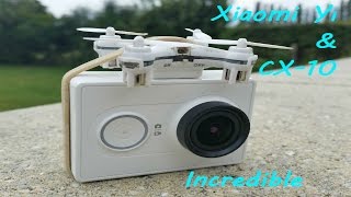 CX10 nano drone and gopro camera  Incredible very powerful mini drone  incroyable cx10c cx10c [upl. by Henn18]