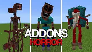 ADDONS DE HORROR PARA MINECRAFT PEBEDROCK 121 [upl. by Vilberg629]