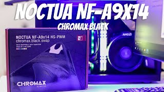 Unboxing Noctua NFA9x14 chromax black  Case Mini ITX [upl. by Winni]