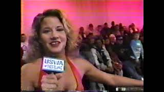 USWA TV 2171996 Bodydonnas SkipZip wSunny vs ChristopherLawler Plus Tatanka Ahmed Johnson [upl. by Yengac]