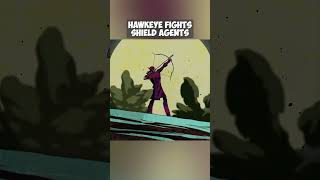 Hawkeye Fights Shield Agents 🙄 marvel avengers hawkeye [upl. by Vevay205]