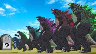 Rescue All Family GODZILLA amp KONG GODZILLA EARTH SHARK GIANT PYTHON Rotation Luck FUNNY CARTOON [upl. by Sharyl997]