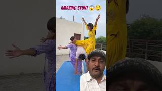 😱wow 😯stunt 😯 acrobatics song music stunt flip gymnast reaction shorts bollywood [upl. by Whang200]