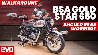 BSA Gold Star 650  Largest made in India singlecylinder  Walkaround  evoIndia [upl. by Prady184]