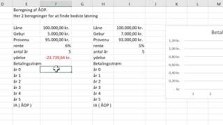 Beregning af ÅOP via IA funktion i Excel [upl. by Assek]