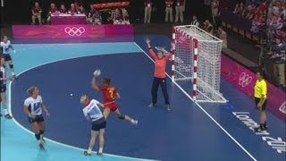 Womens Handball Preliminary Round  GBR v MNE  London 2012 Olympics [upl. by Morly330]