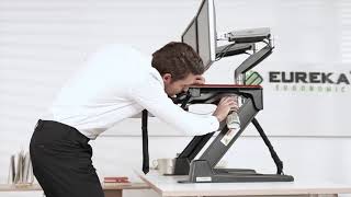 Eureka Ergonomic Standing Desk Converter Maintenance [upl. by Akerahs]