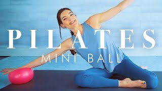 Pilates with Mini Ball Workout  Full Body Toning exercises on the Mat [upl. by Estrella]