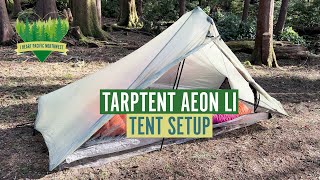 Tarptent Aeon Li backpacking tent setup [upl. by Rego311]