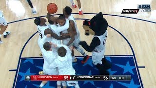 Mens Basketball Highlights Cincinnati 56 Houston 55 Courtesy CBS [upl. by Neelya751]