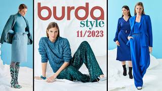 Burda 112023 Burda Magazine June wonderful collections Burda 11 2023 with technical drawings [upl. by Ariahay129]