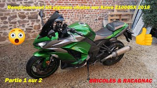 😱😱😱 Changement Kit Pignons  Chaine sur Kawasaki Z1000SX  Cruise control Partie 12😱😱😱 [upl. by Eneja]