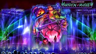 Universal Studios Halloween Horror Nights 2019 Halloween MArathon of Mayhem [upl. by Eniwtna537]